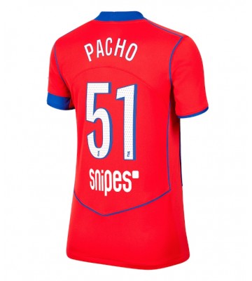 Paris Saint-Germain Willian Pacho #51 Tredjetrøje Dame 2025-26 Kortærmet